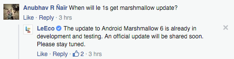 Le 1s marshmallow update testing comment