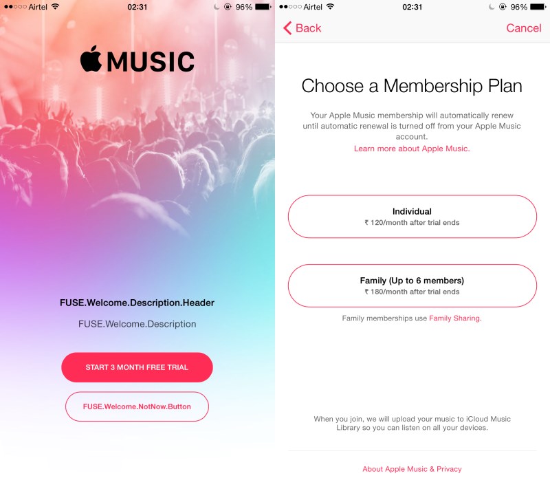 Apple Music India plans