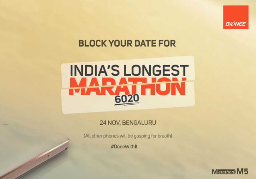 Gionee Marathon M5 launch in India