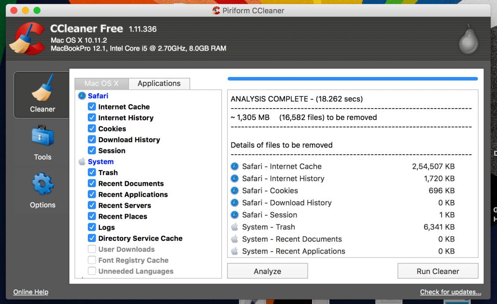 free up disk space macbook pro