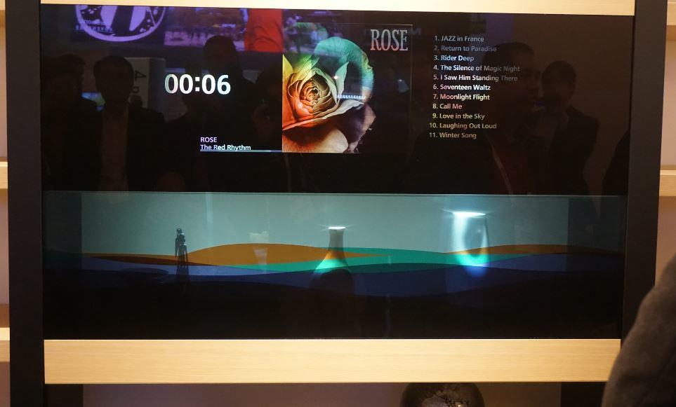 Panasonic's Transparent display at CES 2016