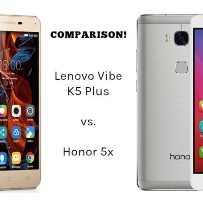 Lenovo Vibe K5 Plus vs Honor 5x