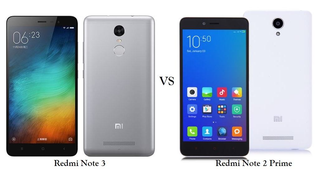 Xiaomi Redmi Note 3 vs Redmi Note 2 Prime