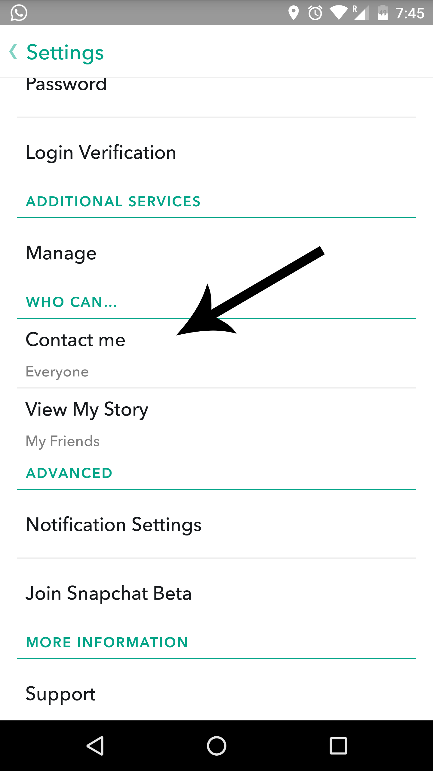 my story snapchat settings my story snapchat settings