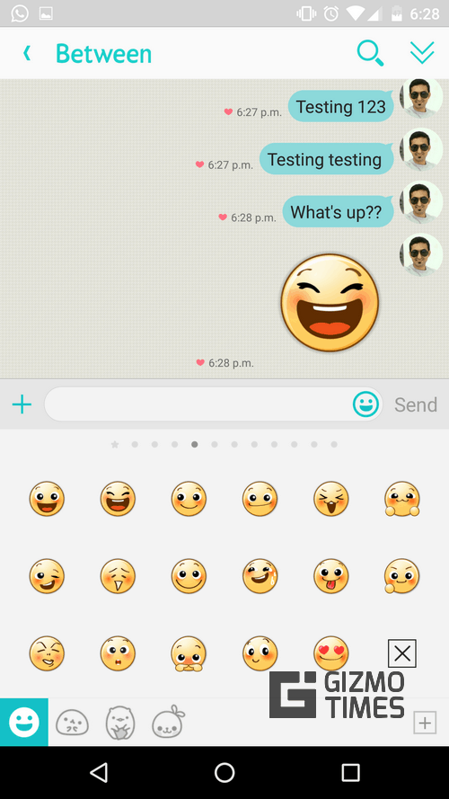 Between Emoticons