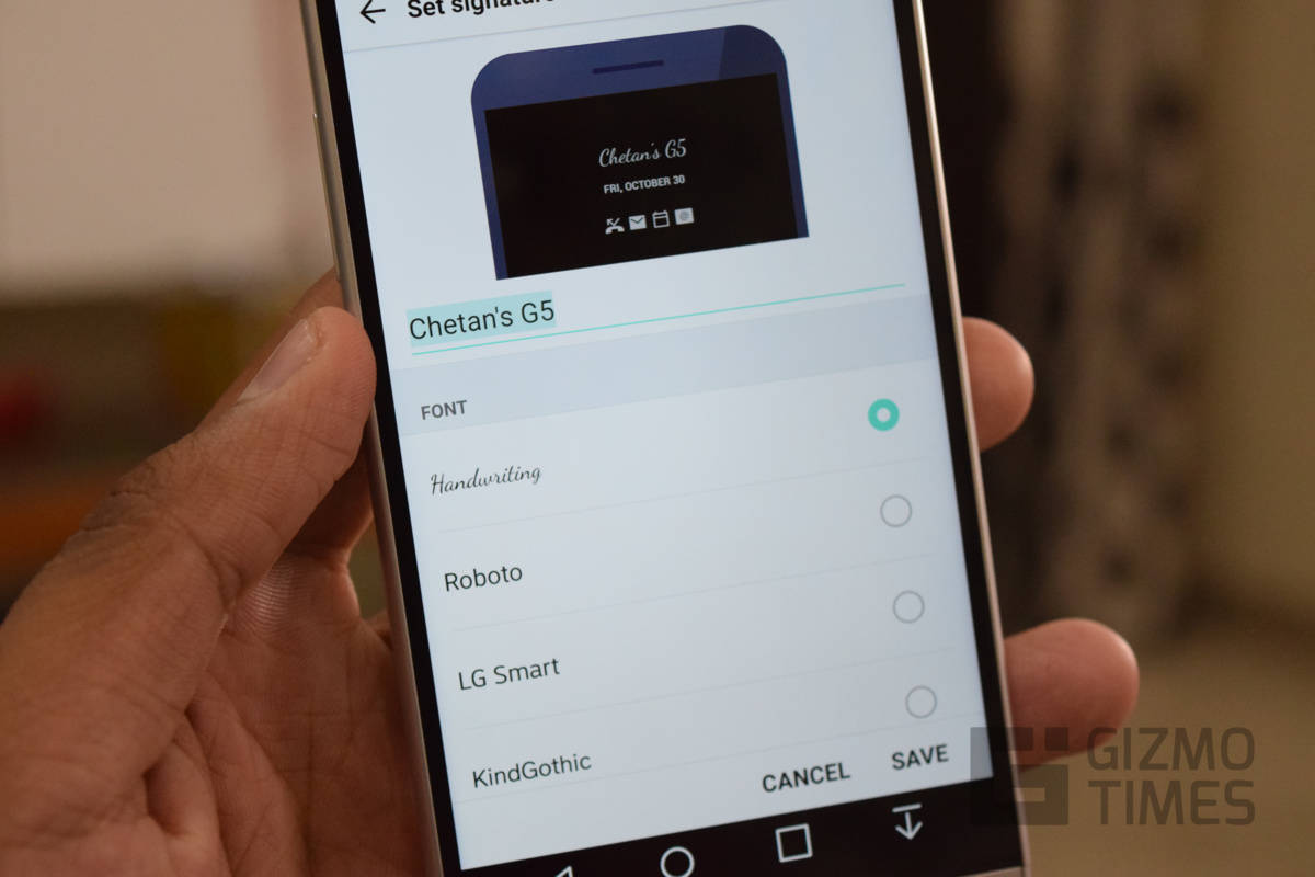 How to Change Text & Info on Always-on Display of LG G5