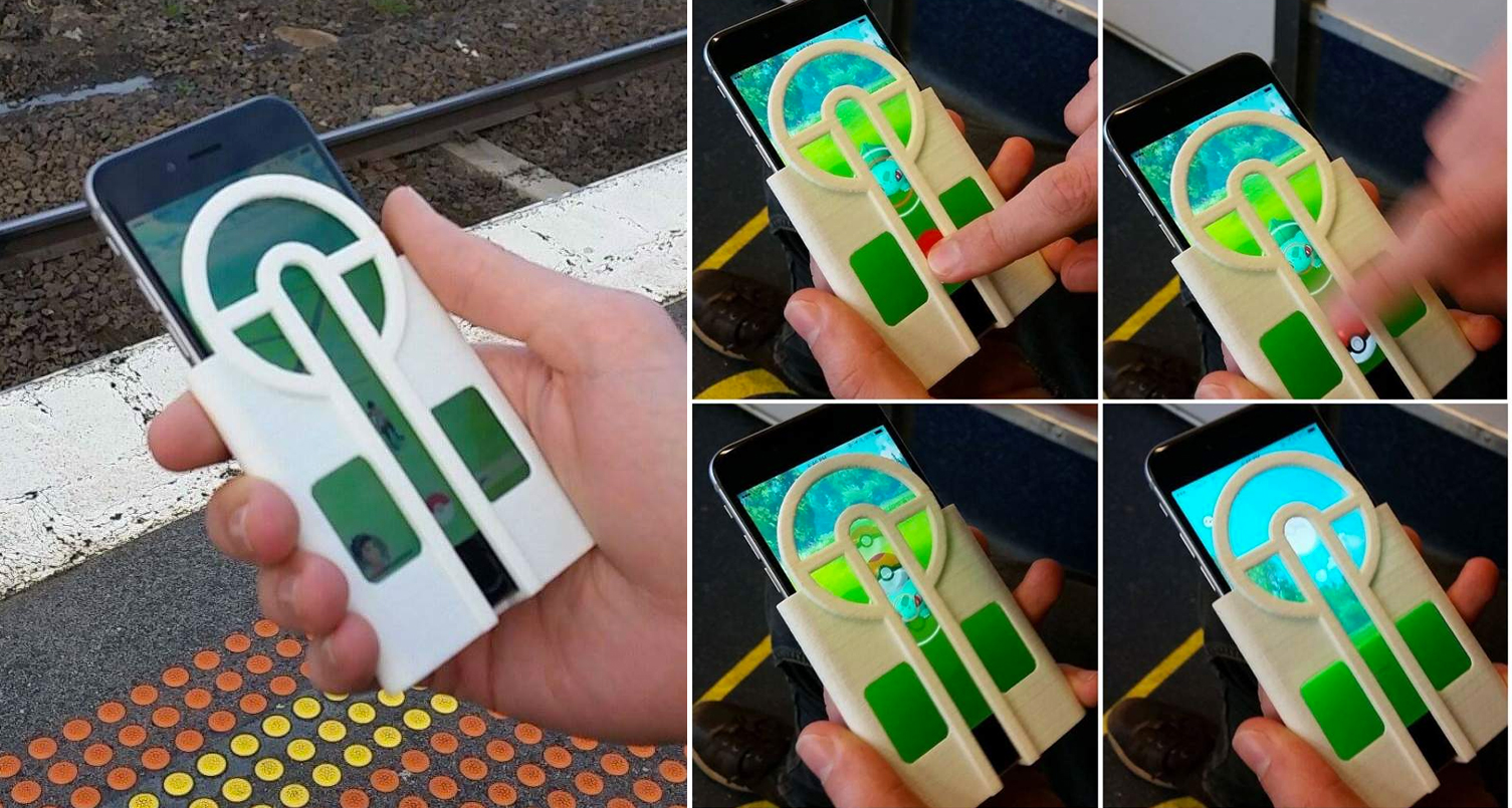 This 3d Printed Iphone Case Helps You Catch Pokemon Accurately