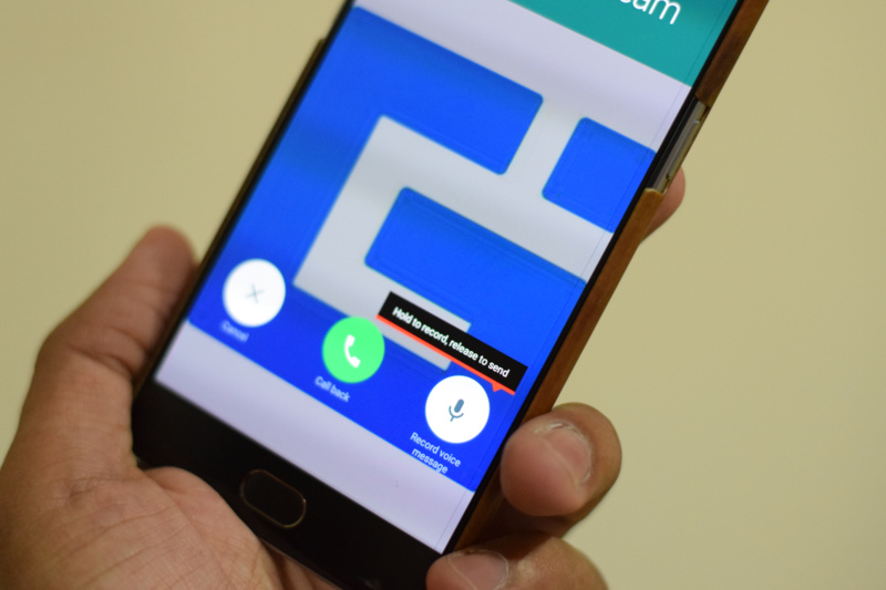WhatsApp Voice Message Tap and Hold
