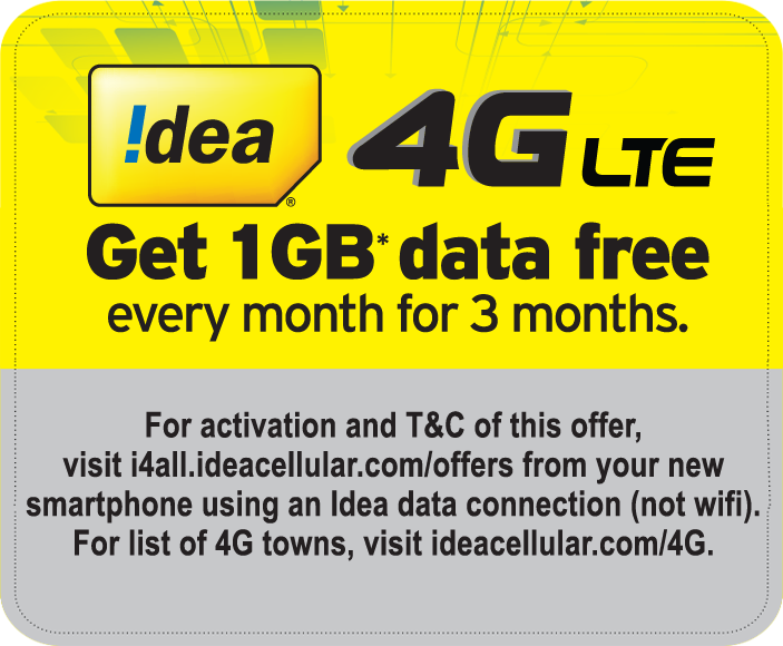 idea free 1gb data number code
