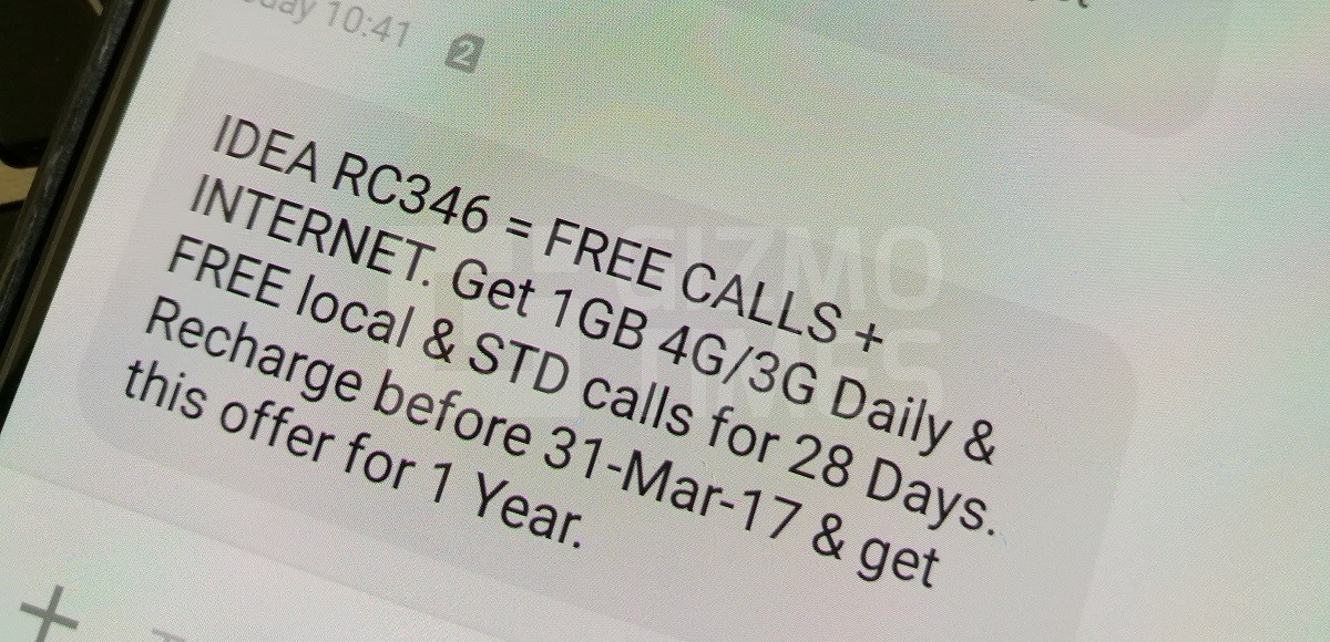 Idea 346 Recharge Offer