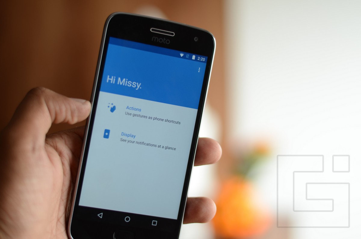 Moto App features Moto G5 Plus