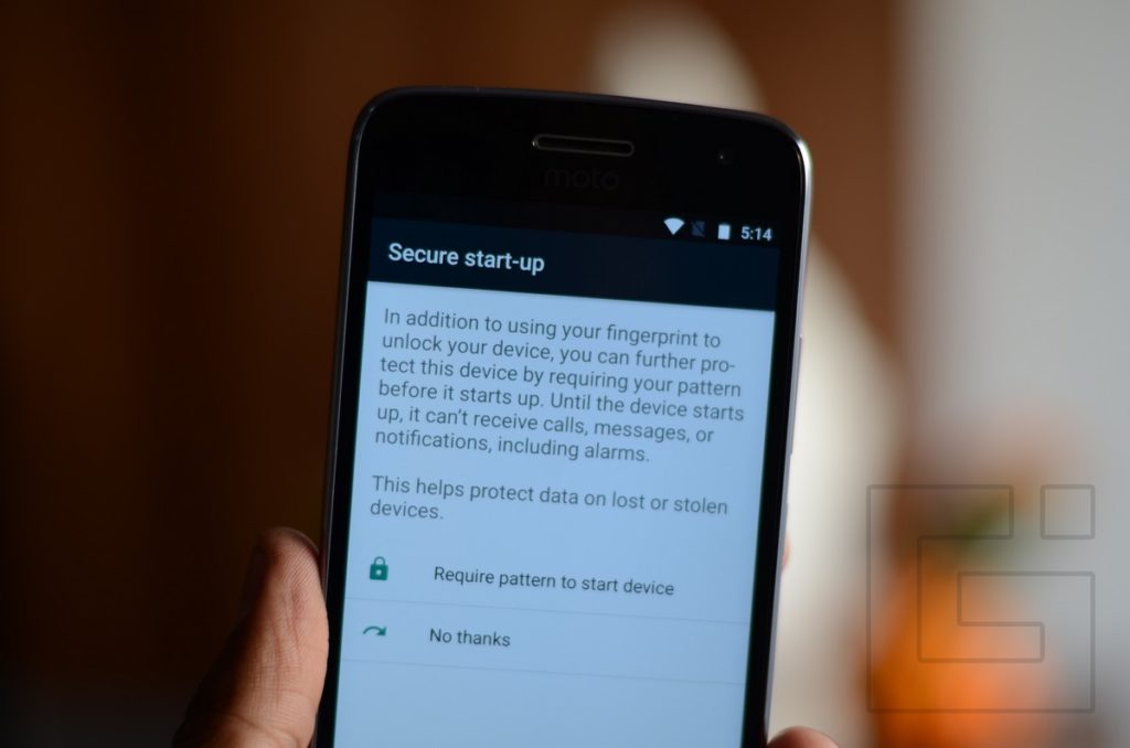 How to Setup the Fingerprint Sensor on Moto G5 Plus