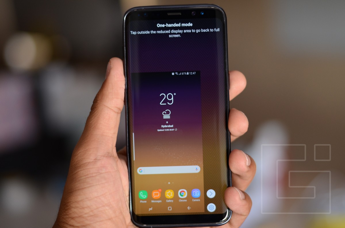 Samsung Galaxy S8 One-handed mode