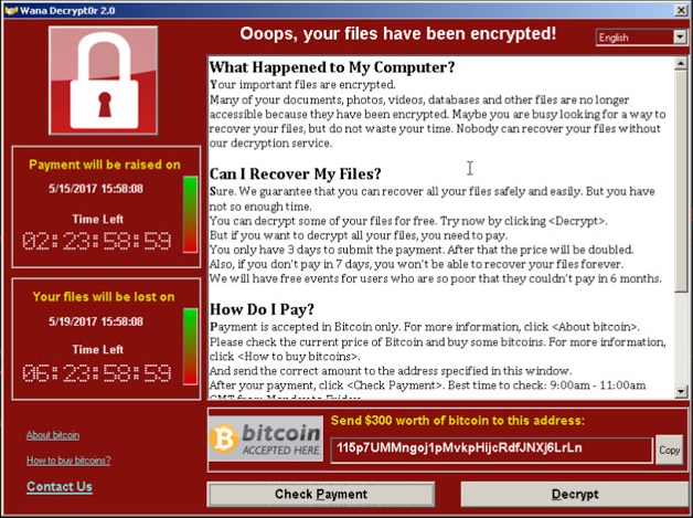 Wannacry ransomware