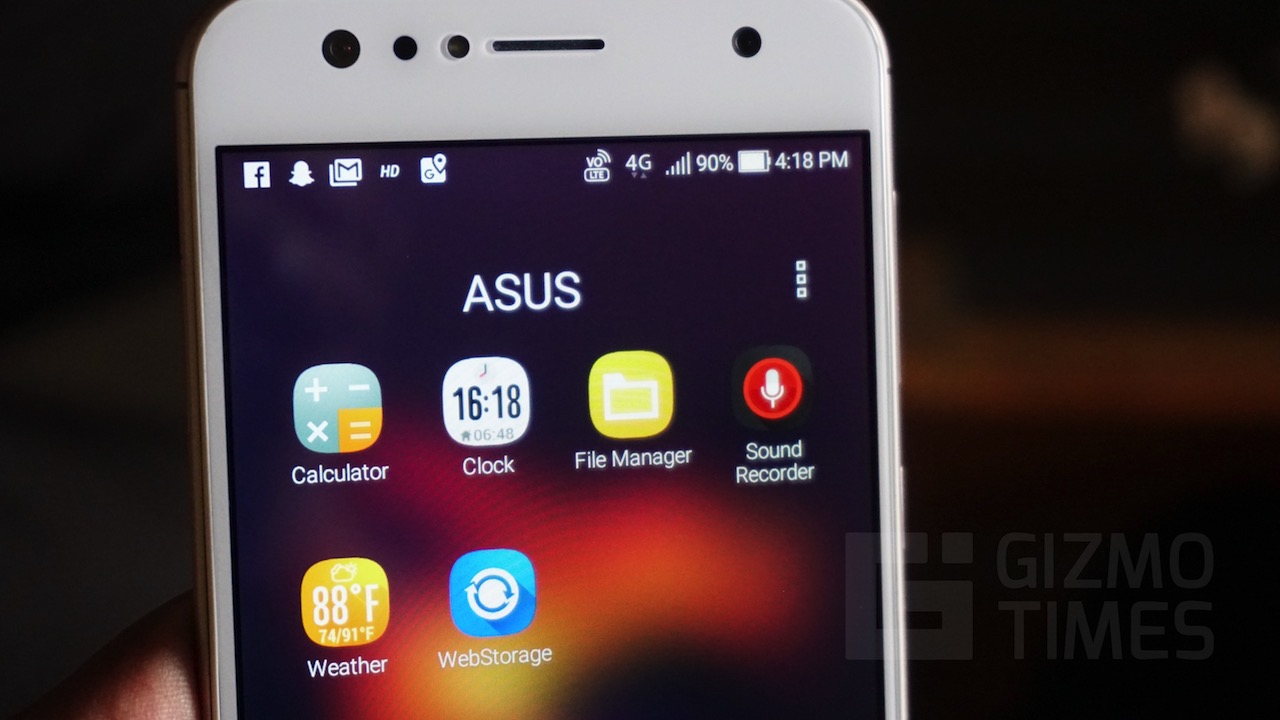 ASUS ZenFone 4 Selfie Apps