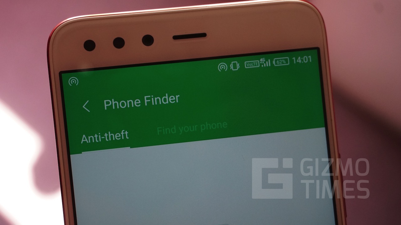 Phone Finder in Infinix Zero 5