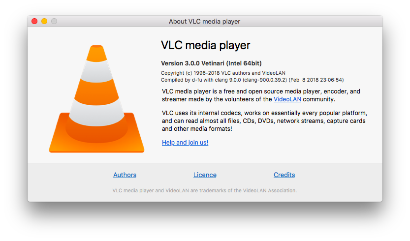 VLC 3.0 Version update
