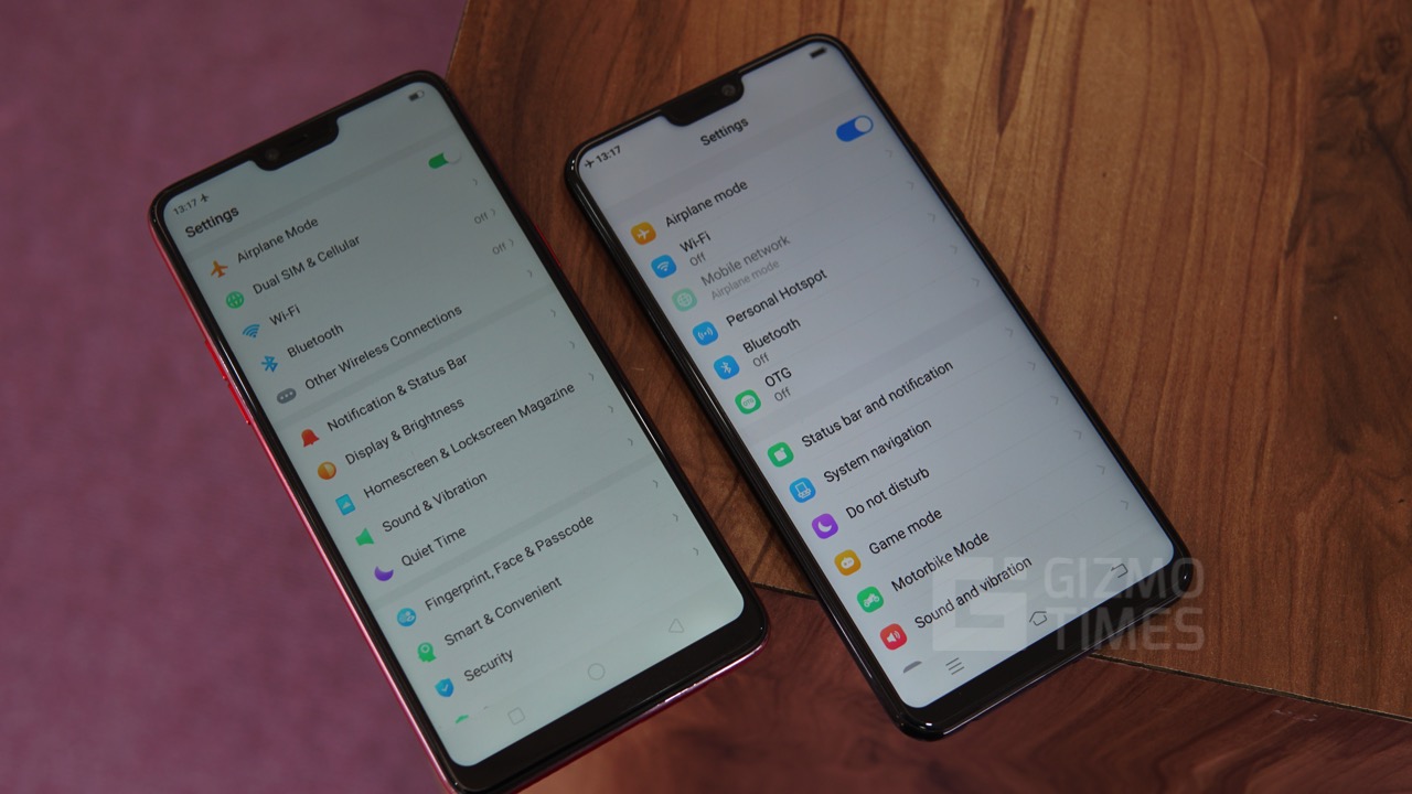 Oppo F7 Vs Vivo V9 Settings Gizmo Times