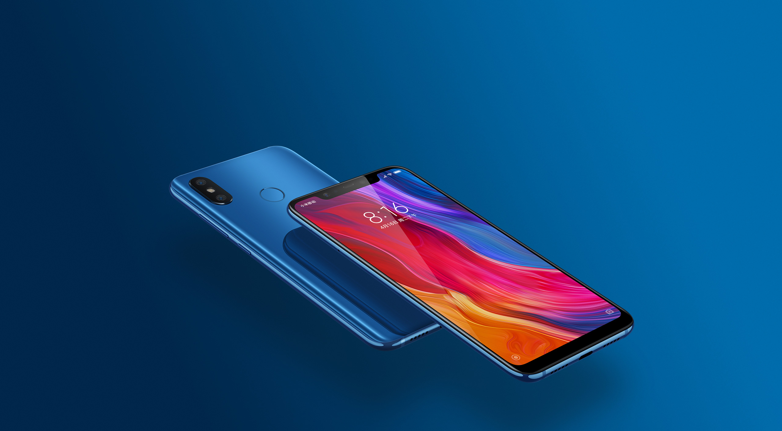 Xiaomi Mi 8 blue