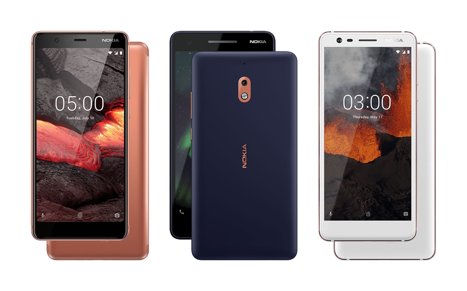nokia 5.1, 3.1, 2.1