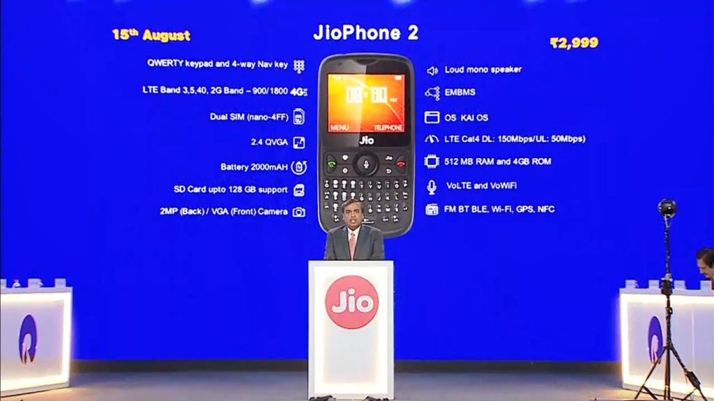 JioPhone 2 specifications