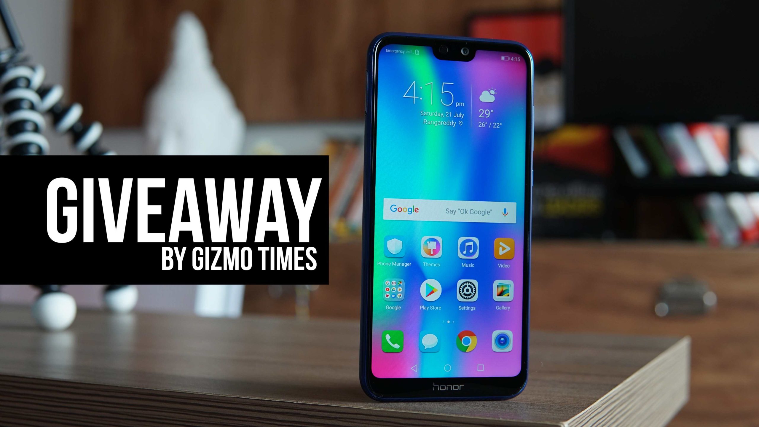 Giveaway: Win a Honor 9N smartphone (Indian fans) #Honor9NGizmoTimes