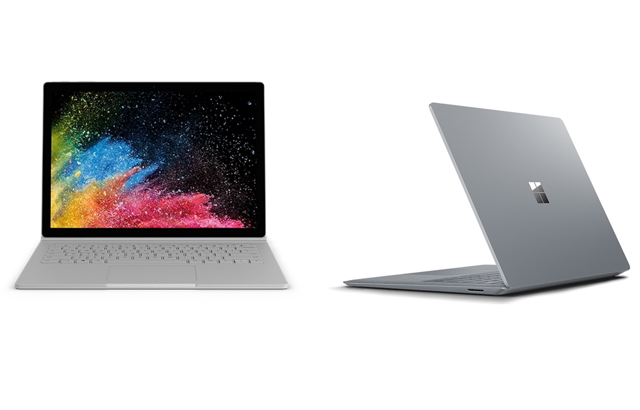 Microsoft Surface Book 2 & Microsoft Surface Laptop