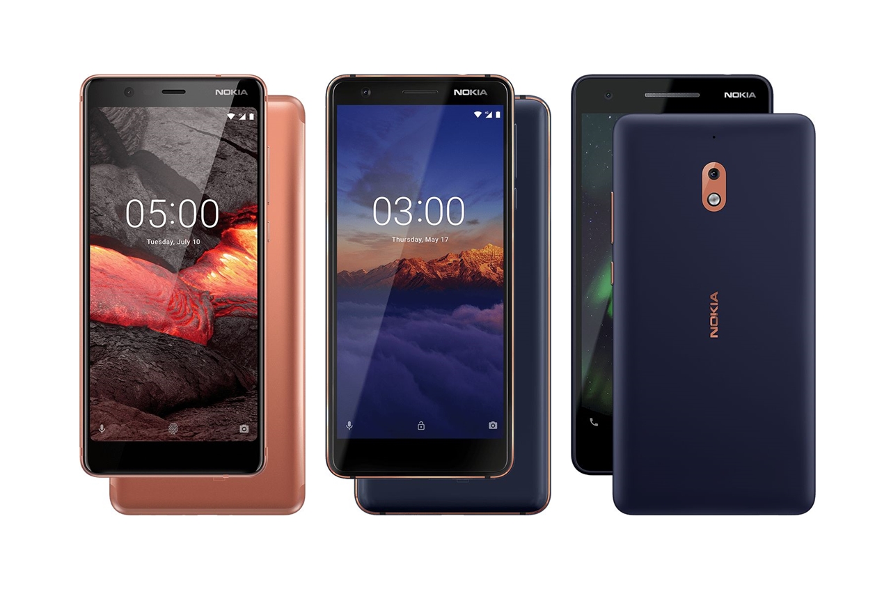 Nokia 5.1, Nokia 3.1 & Nokia 2.1