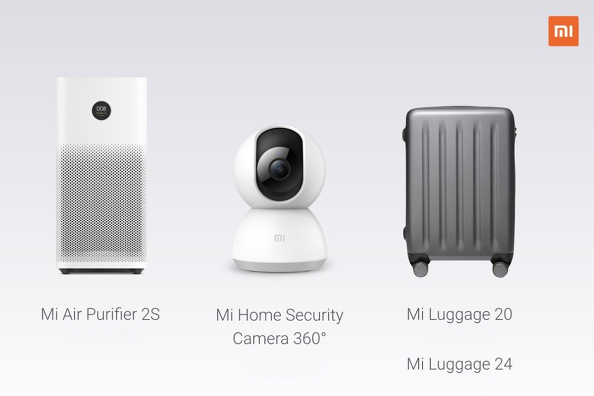 Xiaomi Mi Purifier 2S Xiaomi Mi Luggage Xiaomi Mi Home Security Camera 360°