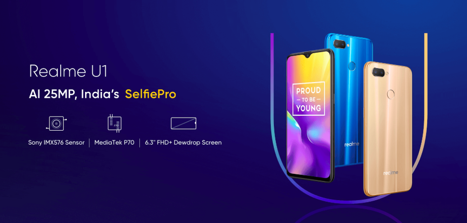 Realme U1 with Helio P70, 25MP front camera launched in India