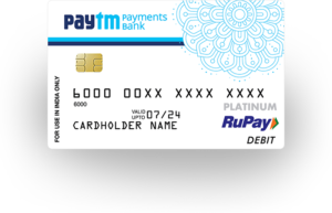 how to add rupay debit card in paytm