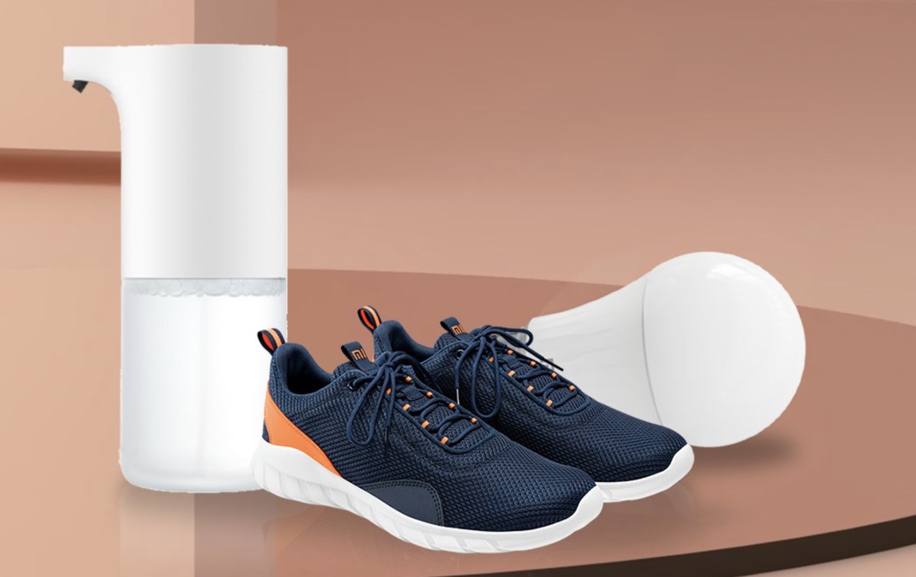 Mi Soap Dispenser Shoes and Smart Bulb