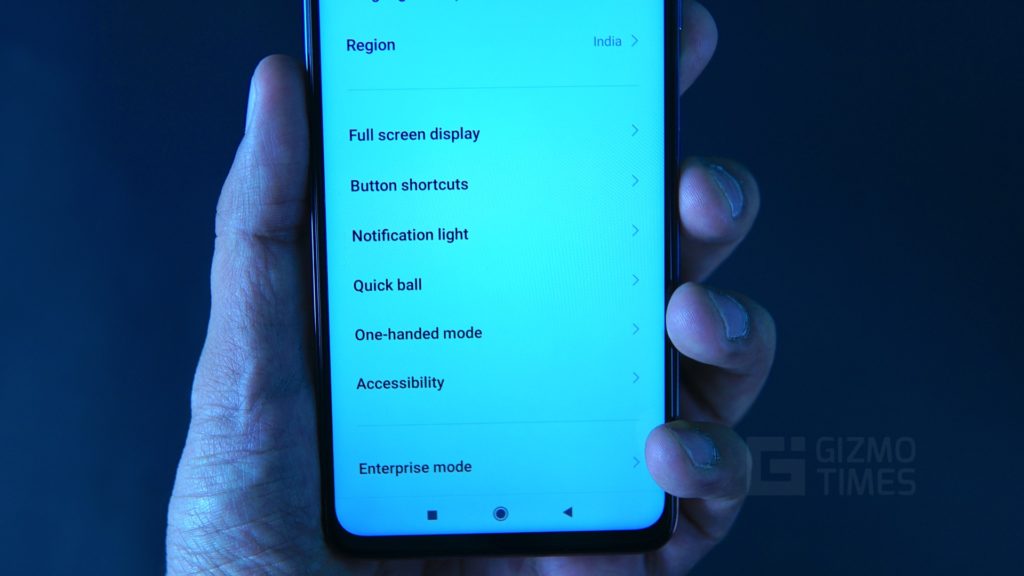 Xiaomi Mi 10i UI features