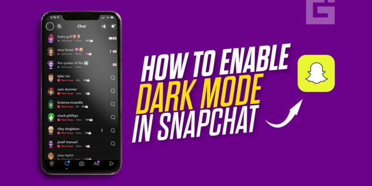 Dark Mode Snapchat